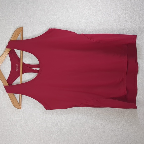 Athleta Women's Racer Back Tank Top Dark Pink Raspberry Size Large - Picture 1 of 10